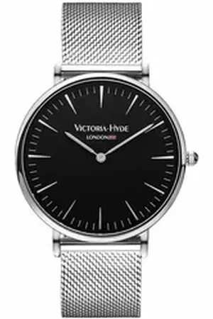 VICTORIA HYDE Quarzuhr Metropolitan Modern Unisex Basic Mesh-Armband, (1-tlg., Kein Set) schwarz