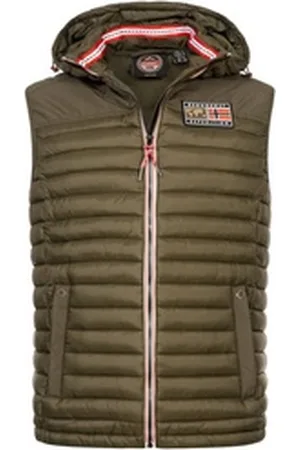 Geographical Norway Steppweste Herren Stepp weste Bodywärmer Outdoor Kapuzenweste Herbst Vest Winter M 48