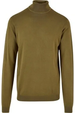 Urban classics Rundhalspullover Herren Knitted Turtleneck Sweater (1-tlg) grün L