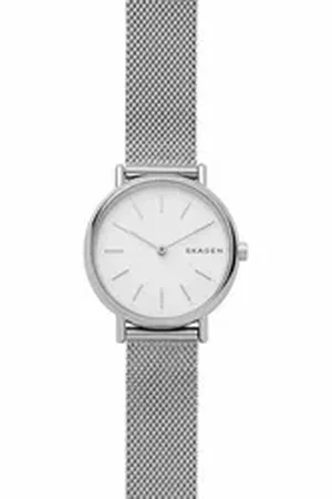Skagen Quarzuhr SIGNATUR LILLE SKW2692, Armbanduhr, Damenuhr, Edelstahlarmband silberfarben