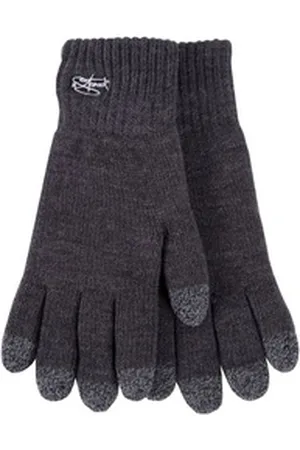 2Stoned Strickhandschuhe Handy Handschuhe Touch Damen Gefüttert in Anthrazit, Größe S (VPE, 1 Paar) für die Bedienung von Smartphones und Tablets grau