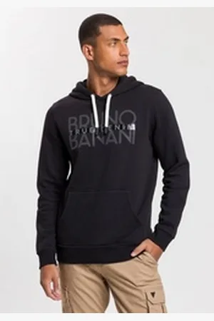 Bruno Banani Kapuzensweatshirt Logoprint vorne schwarz M (48/50)