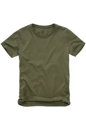Brandit Brandit Kurzarmshirt Brandit Unisex Kids T-Shirt (1-tlg) grün 170/176