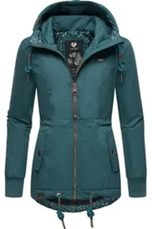 Ragwear Winterjacke YM-Danka stylische Winter Outdoorjacke mit Kapuze grau|grün 4XL (48)