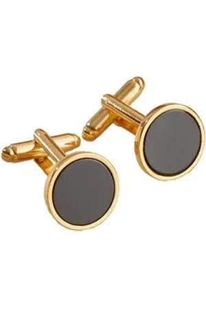 Next Manschettenknöpfe Signature Manschettenknöpfe aus echtem Onyx (1-Paar) schwarz