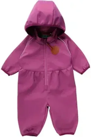 Green Cotton Softshelloverall Softshellanzug lila 92/98