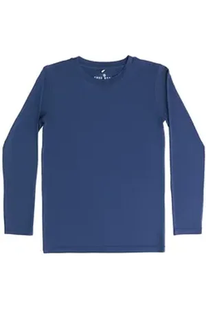 TrueNorth Langarmshirt Kinder Langarmshirt blau 140