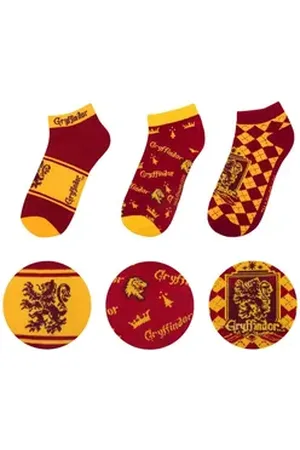 Cinereplicas Socken Harry Potter Knöchelsocken 3er-Pack Gryffindor