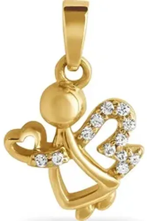 FAVS Kettenanhänger Mädchen-Anhänger 585er Gelbgold 12 Zirkonia gelb|goldfarben