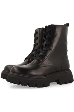 Gioseppo GARTNESS Schnürstiefel Plateustiefel, Chunky Boots, Winterstiefel mit Blockabsatz schwarz 34 EU