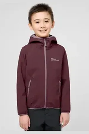 Jack Wolfskin Softshelljacke FOURWINDS JACKET KIDS lila 128