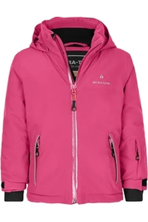 Bergson Regenjacke FRODO 2.0 Kinder Skijacke und Winterjacke, perfekt für kleine Wintersportler! rosa 98