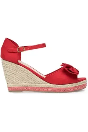 DeeZee Espadrilles Damen WYL2710-02 Rot Espadrille rot 39 EU