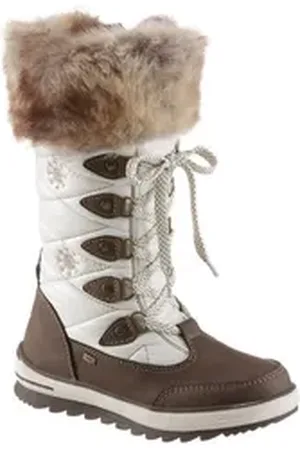 TOM TAILOR Winterstiefel mit schöner Kontrast-Stickerei braun 34 EU