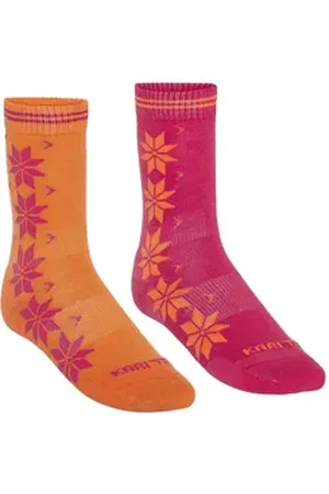 Kari Traa Socken Vinst 2er-Pack mit verstärkter Zehen- und Fersenpartie orange 39