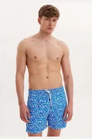 WESTMARK LONDON Badeshorts WMGEOMETRIC (1-St) blau XXL