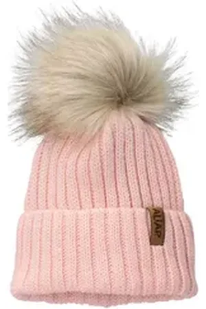 Aliap Bommelmütze Wintermütze Strick (Einzelartikel, 1-St) rosa 46-50 cm | 24 cm x 24 cm x 24 cm
