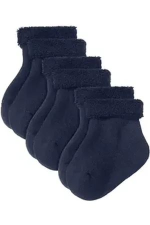hessnatur Socken Plüsch im 3er-Pack aus Bio-Baumwolle (3-Paar) blau 15-16