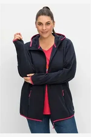 Sheego Strickjacke Große Größen atmungsaktiv und schnelltrocknend blau 40/42