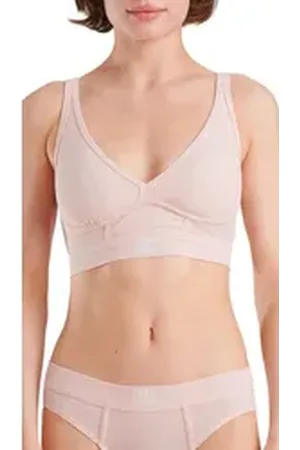 adidas Originals Bustier Flex Ribbed Cotton mit elastischem Unterbrustband rosa L