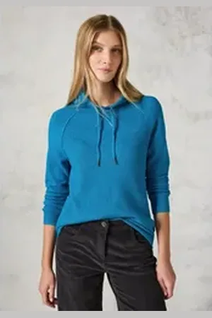 CECIL Rollkragenpullover mit Kragen blau XL (44)