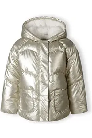 Minoti Wintermantel Gefütterte Jacke im Matalic-Look, mit Teddyfütter (9m-8y) goldfarben 110-116cm