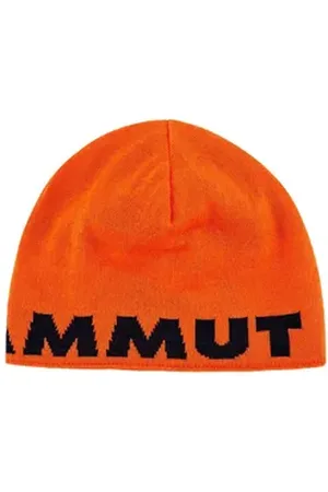 Mammut Strickmütze Logo Beanie mit Wendemöglichkeit orange