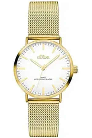 QS by s.Oliver Quarzuhr Armbanduhr mit Meshband, Armbanduhr mit Meshband