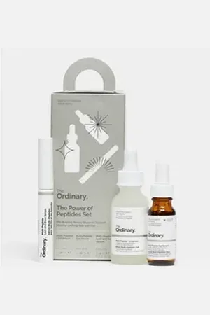 The Ordinary Gesichtspflege-Set – The Power of Peptides – Hautpflege-Set Multi-peptide + HA Serum festigendes Hautserum 30 ml Multi-Peptide Eye Serum Aufhellendes Augenserum 15 ml Multi-Peptide Lash and Brow Serum Serum für Wimpern und Augenbrauen 5 ml,