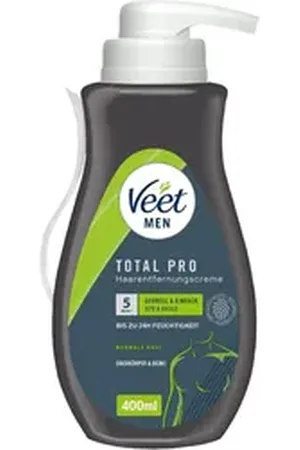 Veet MEN Enthaarungscreme Sensitive Power, (400 ml), 1 St., Haarentfernungscreme, für Oberkörper & Beine