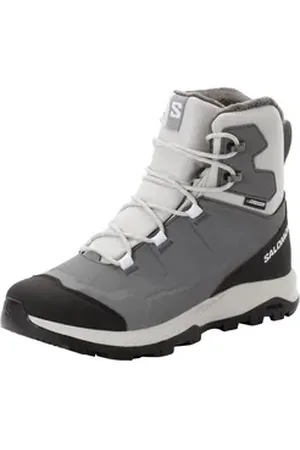 Salomon OUTFROST TS CSWP W Winterstiefel Snowboots, Winterboots, Winterschuhe, wasserdicht und gefüttert grau 41 1/3 EU