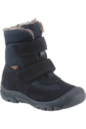 Froddo ® LINZ WOOL TEX HIGH Winterstiefel Snowboot, Klettboot, Winterschuh mit Wollfutter blau 35 EU