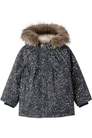 NAME IT Outdoorjacke NMFSNOW05 JACKET AOP FO blau 92