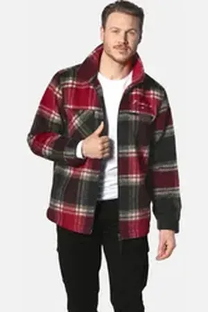 Jan Vanderstorm Outdoorjacke FINNLEIV im Karo-Design rot XL (58)