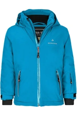 Bergson Regenjacke FRODO 2.0 Kinder Skijacke und Winterjacke, perfekt für kleine Wintersportler! blau 98