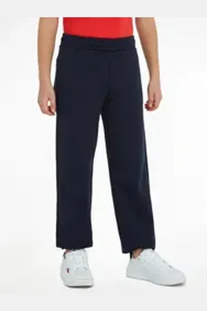 Tommy Hilfiger Sweathose U TIMELESS FLEECE SWEATPANTS Baby bis 2 Jahre, Gummizug Taille & Beinabschlüsse, Eingrifftaschen blau 74
