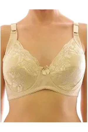 Yeset Bügel-BH BH Büstenhalter Spitze Bügel Unterwäsche Cup-D 5836DD beige 38/85D