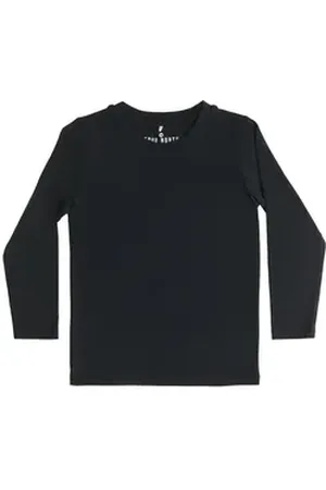 TrueNorth Langarmshirt Kinder Langarmshirt schwarz 152