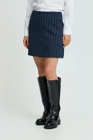 B YOUNG A-Linien-Rock BYROWAN MINI SKIRT - gemusterter Mini-Rock bunt M