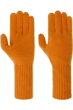 Seeberger Strickhandschuhe (1-St) Handschuhe orange