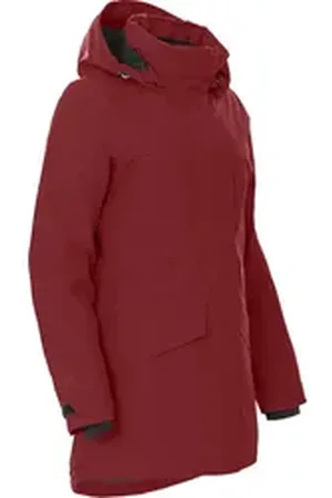 Bergson Wintermantel TUUSULA Damen Winterparka, warm wattiert, 20000 mm Wassersäule, Normalgrößen rot 42