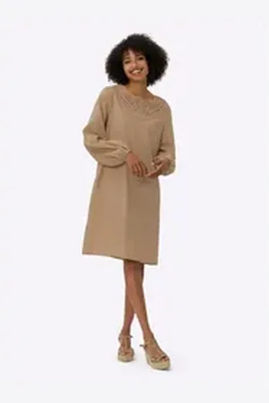 Heine Etuikleid A-Linien-Kleid braun 48