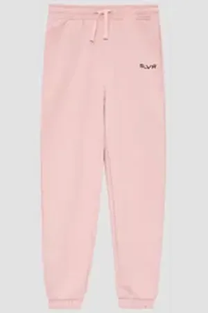 QS by s.Oliver Leggings Unisex Jogginghose aus Sweat mit Print-Detail Durchzugkordel 164