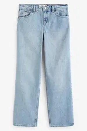 Next Weite Jeans Baggy-Jeans mit weitem Bein – Petite (1-tlg) blau 21 (GB: 14 Petite)