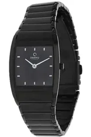 Obaku Quarzuhr schwarz