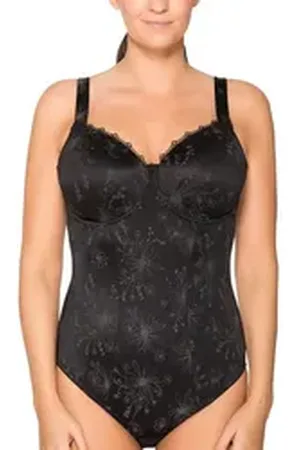 ulla Dessous Body Body mit Bügel Viola (Stück, 1-tlg) formendes Vorderfutter schwarz 100D