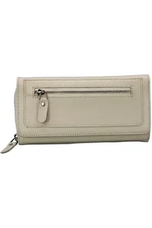 Adel Bags Geldbörse Karina Echtleder Portemonnaie Stilvoll Geräumig und Sicher, in 9 Farben beige