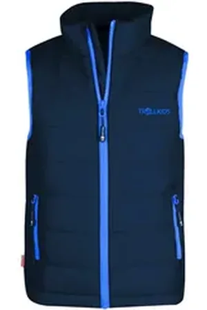 TROLLKIDS Steppweste Trondheim Wasserabweisend blau 176