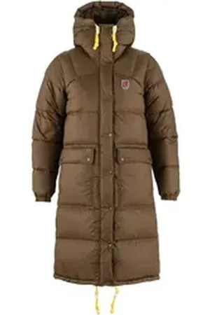 Fjällräven Winterjacke Damen Parka Expedition Long braun S