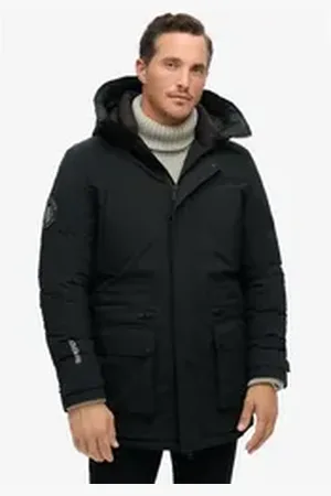 Superdry Steppjacke City Padded Parka Jacket schwarz L